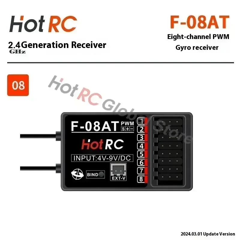 HOTRC 2,4GHz 4/6/8-Kanal F-04A – Drone Racing Receiver Bewertung und Preis