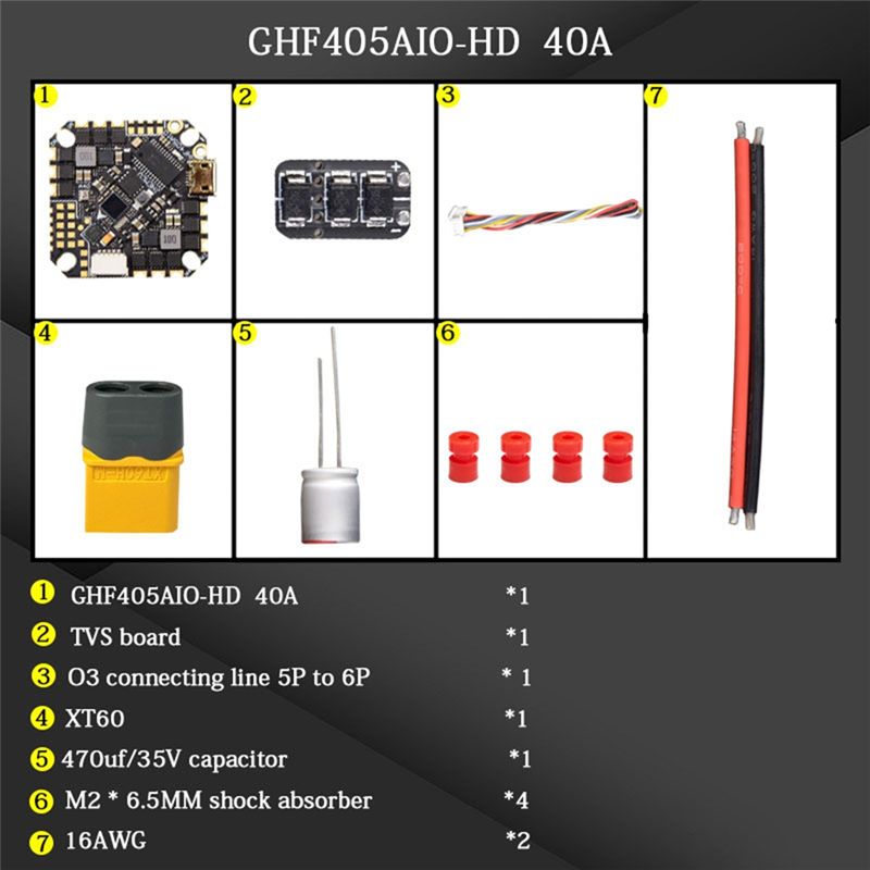 ABTI-GHF405AIO-HD 40A AIO Flug – Drone Racing Flight Controller Bewertung und Preis